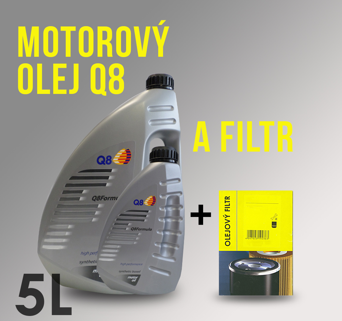 Motorový olej Q8 5W-40 a filtr pro Seat Alhambra 1.9 TDI 85 kW