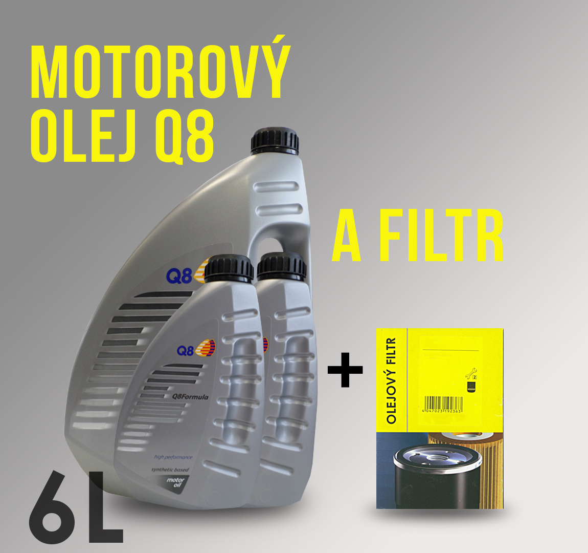 Motorový olej Q8 0W-30 a filtr - Volvo XC 90 D5 136kw