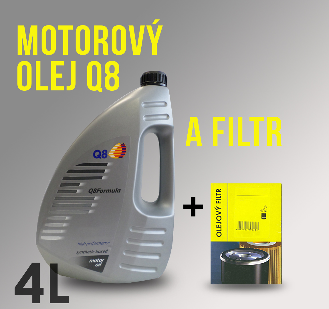 Motorový olej Q8 5W-40 a filtr pro Subaru Outback 2.5 121kW