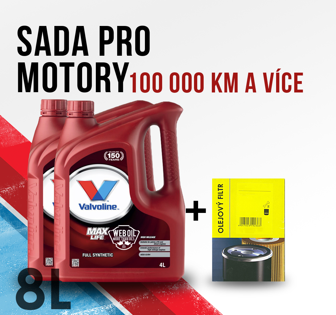 Motorový olej Valvoline a filtr pro BMW 745i E65 245kw rok 2001