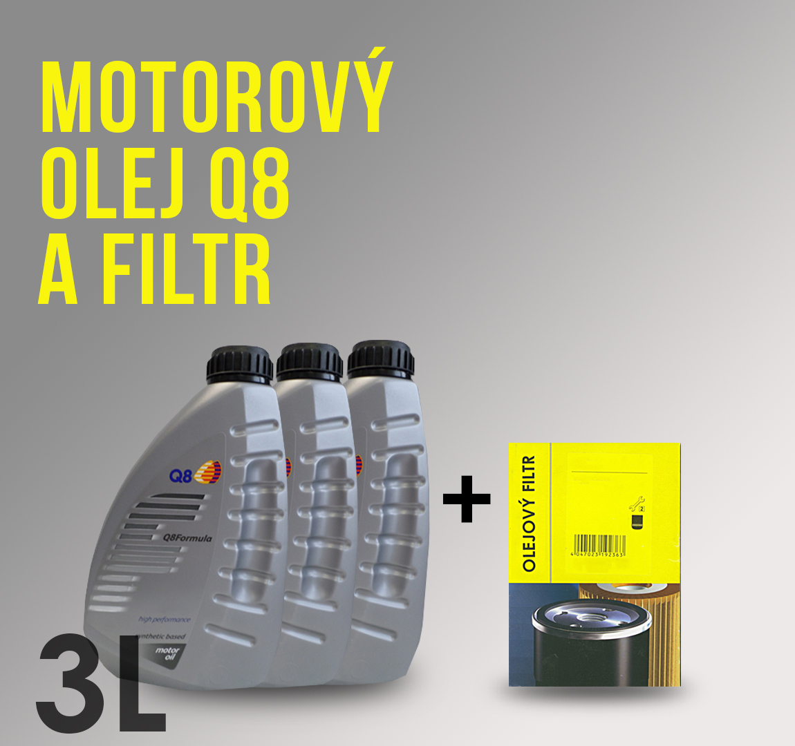 Motorový olej Q8 10W-40 a filtr pro Škoda Fabia 1.2 12V 40kW
