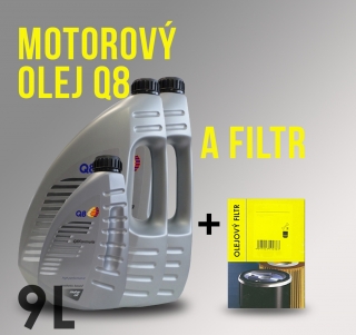 Motorový olej Q8 5W-40 a filtr pro Mercedes Benz E280 CDI