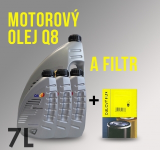 Motorový olej Q8 5W-40 a filtr pro Mercedes Benz E270 CDI